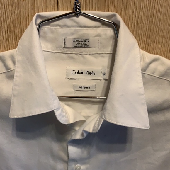 Calvin Klein Teen Boy's Long Sleeve Shirt - Picture 2 of 3